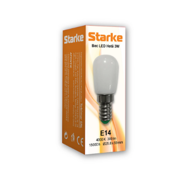 Imagine Bec LED Hota 3W 300lm E14 59mm 4000K lumina neutra