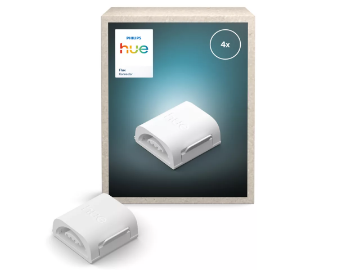 Imagine Conectori banda LED smart PHILIPS Hue Flux set 4 bucati alb