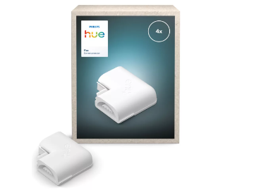 Imagine Set 4 conectori de colt banda LED Philips Hue Flux 90gr PVC Alb