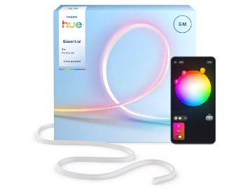 Imagine Banda LED smart PHILIPS Hue Essential Neon Flex 5m 3000lm RGBIC 19W IP20