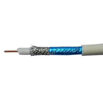 Cablu coaxial RG6 otel cuprat  Q5+ triplu ecranat Colac 100m Cablu TV antena transmisie semnal