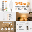 Imagine Bec LED Plus 8W (50W) E14 B37 STARKE ST00802 580lm 3000K Lumina Calda