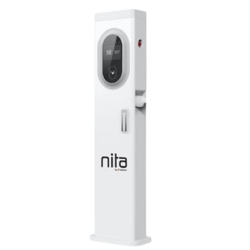 Statie incarcare auto electrice Nita NT00110 2x22kW Type 2 IP54 4G WiFi RFID OCPP Display TFT antivandal