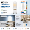 Imagine Bec LED G9 4W 350lm 6500K STARKE ST00708 Plus (35W) Lumina Rece