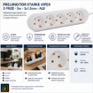 Imagine Prelungitor 5 Prize 5m 3x1.5mm Impamantare Protectie Copii Vipex STARKE ST00909