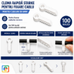 Imagine Clema Rapida Bradut 6mm STARKE ST00557 Set 100buc Fixare Cablu Alt Model