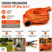 	Cordon prelungitor Starke F+P 30M 3x1.5 ST00114
