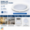 Panou LED incastrat 6W 4000K rotund 12 cm 450lm