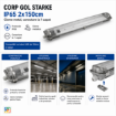 Corp gol Starke IP65 2x150cm cleme metal 1 capat ST00763