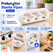Prelungitor Starke Vipex 3 prize 1.5m 3x1.5mm CP alb ST00901