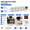 Prelungitor Starke Vipex 5 prize 1.5m intrerupator 3x1.5mm CP alb ST00910