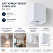 Spot aparent patrat Starke GU10 8W 96x96x125mm IP20 alb ST01153