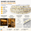Banda LED Starke 5m 12V 3000k 14.4W/m 1450lm/m IP54 ST01105