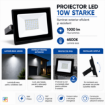 Proiector LED exterior Starke 10W 1000lm 6500k IP65 ST00341