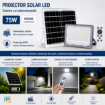 Proiector LED Starke panou solar telecomanda 50W 6500k IP65 ST00354