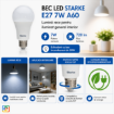 Bec LED Starke 7W A60 E27 720lm lumina rece ST01201
