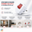 Stecher Schuko Starke 16A 2P+E cu intrerupator alb ST01403