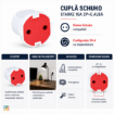 Cupla Schuko Starke fara CP 16A 2P+E alb ST01404