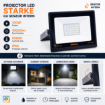 Proiector LED Starke cu senzor intern 100W 10000lm 6500K IP65