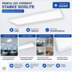 Panou LED aparent Starke Sidelite 24W 2400lm 295x595x38mm lumina rece ST00710
