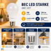 Bec LED Starke 7W A60 E27 720lm lumina calda ST01200