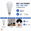 Bec LED Starke 6W B35 E27 600lm lumina rece ST01228