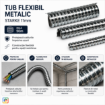 Tub flexibil metalic Starke 11mm rola 50m ST01601