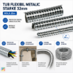 Tub flexibil metalic Starke 32mm rola 25m ST01607