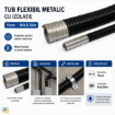 Tub flexibil metalic cu izolatie Starke 11mm rola 50m ST01616