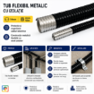 Tub flexibil metalic cu izolatie Starke 14mm rola 50m ST01617