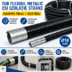 Tub flexibil metalic cu izolatie Starke 18mm rola 50m ST01619