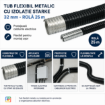 Tub flexibil metalic cu izolatie Starke 32mm rola 25m ST01622