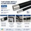 Tub flexibil metalic cu izolatie Starke 37mm rola 25m ST01623