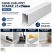 Canal cablu PVC Starke 25x25mm bara 2m ST01708