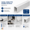 Canal cablu PVC Starke 40x16mm bara 2m ST01712