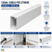 Canal cablu PVC Starke 40x25mm bara 2m ST01713