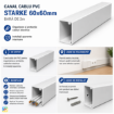 Canal cablu PVC Starke 60x60mm bara 2m ST01716