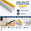 Canal cablu PVC cu adeziv Starke 15x10mm bara 2m ST01728