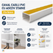 Canal cablu PVC cu adeziv Starke 25x16mm bara 2m ST01732