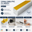 Canal cablu PVC cu adeziv Starke 40x25mm bara 2m ST01738