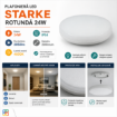 Plafoniera LED Starke rotunda 24W 2050lm 4000K IP54 280mm