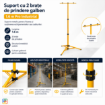 Imagine Suport Prindere 2 Brate Galben 1.6M Proiector LED STARKE ST01947