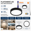 Plafoniera LED Starke rotunda negru 36W 2880lm 480mm IP40
