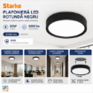 Plafoniera LED Starke rotunda negru 50W 4250lm 580mm IP40