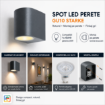 Spot Starke PT perete rotund 1xGU10 max35W gri 80x65x75mm