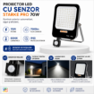 Proiector LED cu senzor PRO 70W 7000LM 6500K IP65