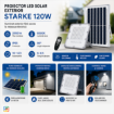 Proiector 120W 2000lm 6500K panou solar si telecomanda