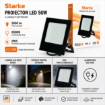 Proiector LED 50W 5000lm 6500K IP65