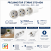 Imagine Prelungitor Starke ST01450 3 prize alb 1.5M CP cablu 3x1.5