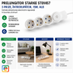 Imagine Prelungitor Starke ST01457 3 prize intrerupator si contact de protectie 1.5m cablu 3x1.5mm alb